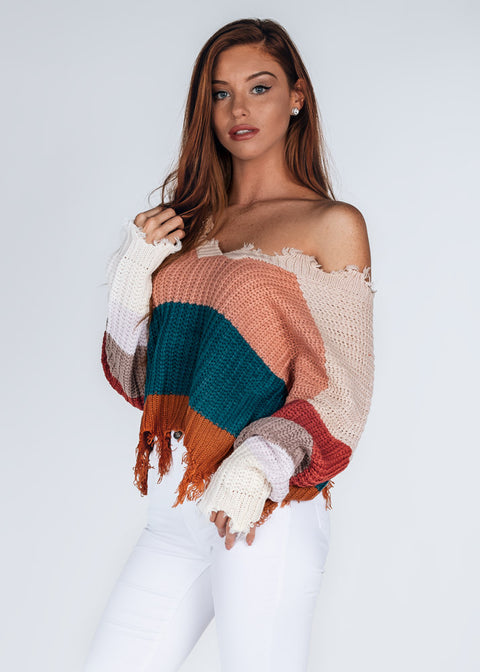 Ella Tattered Sweater